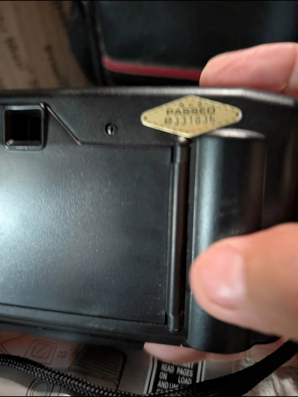 Concord DX 35mm Point & Shoot Camera - Black with Red Accent
